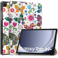 Husă pentru Samsung Galaxy Tab A9+, Smartcase, Butterfly