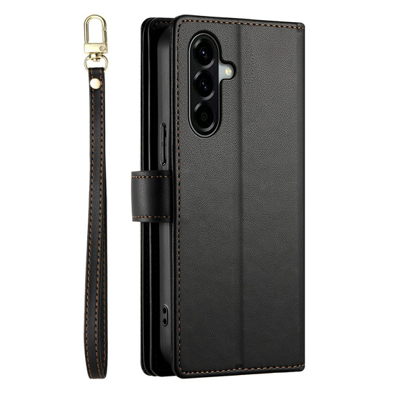 Husă flip cu buzunar cu fermoar pentru Samsung Galaxy A57 5G, negru