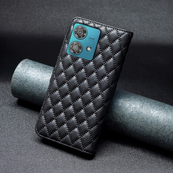 Cu clapetă pentru Motorola Edge 40 Neo, Wallet, BINFEN COLOR, negru