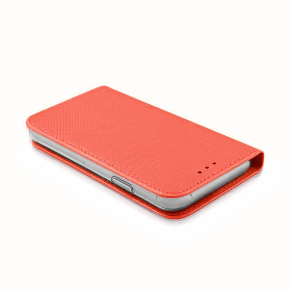 Cu clapetă pentru Samsung Galaxy A32 5G, Wallet Smart Magnet, roșu