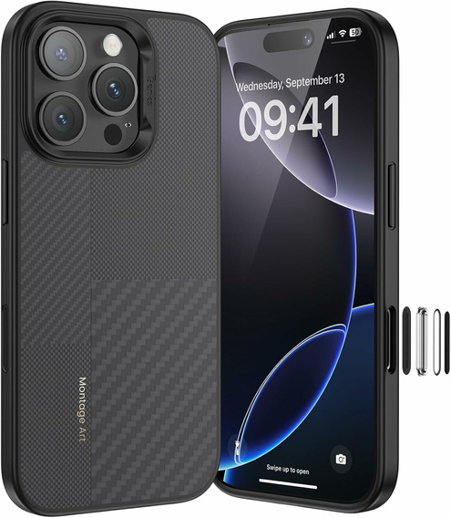 Husă Benks Montage Magnetic Armor Pro Kevlar (600D/1500D) pentru iPhone 16 Pro