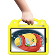 Husă pentru copii pentru iPad 10.2" 2021/2020/2019 (9/8/7 gen.) / Air 10.5" 2019 (3 gen.), Cute Patterns, cu suport, galben
