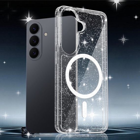 Husă strălucitoare, pentru MagSafe pentru Samsung Galaxy S26, transparentă