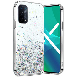 Huse pentru Oppo A54 5G/A74 5G/A93 5G, Glittery, transparentă