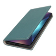 Cu clapetă pentru Samsung Galaxy S25 Ultra, Litchi Skin Grain, albastru