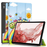 Huse pentru Samsung Galaxy Tab S9, Smartcase Hybrid Pen Slot, sweet animals