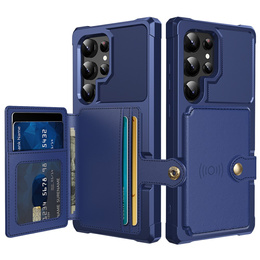 Husa pentru Samsung Galaxy S25 Ultra, Card Holder Kickstand, negru