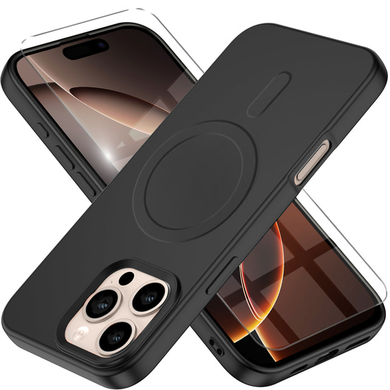 ERBORD Silicon Mag Cover pentru iPhone 15 Pro Max, negru