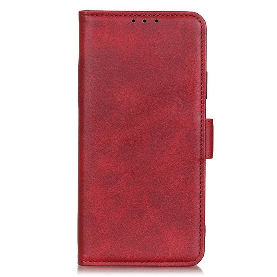 Cu clapetă pentru Nokia G60 5G, Wallet PU Leather Case, roșu