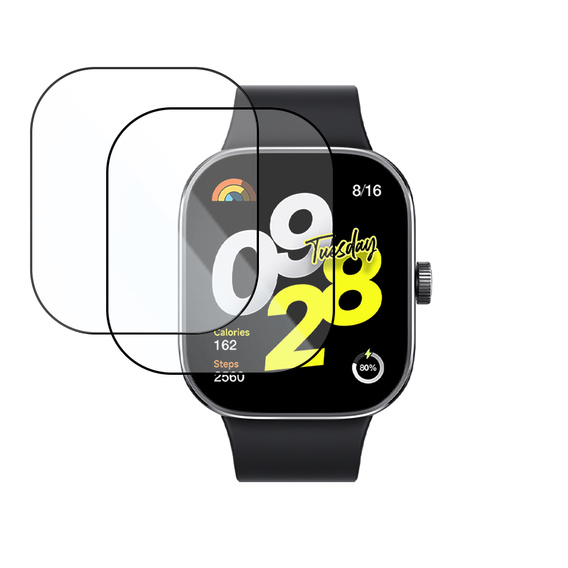 2x ERBORD Hybrid Glass pentru Xiaomi Redmi Watch 4