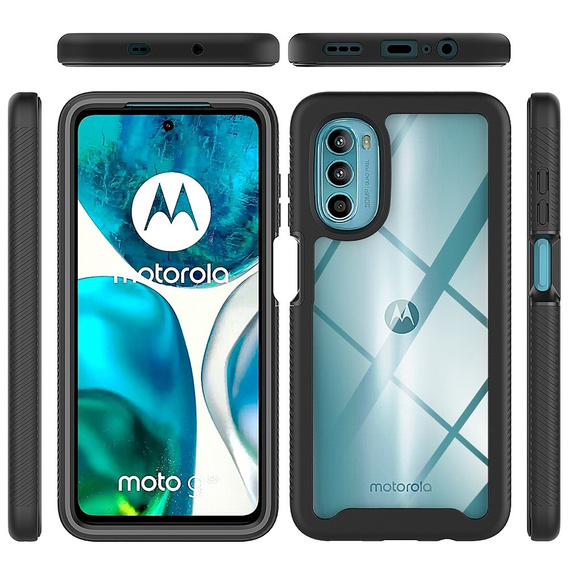 Carcasă pentru Motorola Moto G52 4G / G82 5G, Shockproof, cu folie, negru