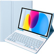 Carcasă + tastatură iPad 10.9 2022 10 Gen, Pen Slot, albastru