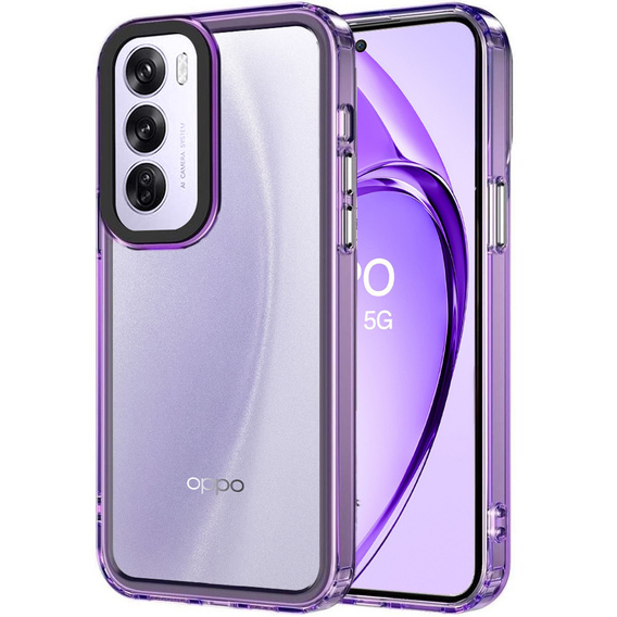 Huse pentru Oppo A80, Fusion Hybrid, transparent / violet