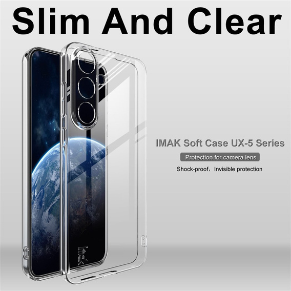 IMAK Huse pentru Samsung Galaxy S25 FE, UX-5 Series Slim, transparentă
