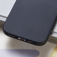 Husă pentru iPhone 16 Plus, Aramid Fiber Cover, negru
