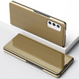 Huse pentru Samsung Galaxy M52 5G, Clear View, de aur