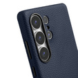 Carcasă MELKCO pentru Samsung Galaxy S25 Ultra, din piele, albastru închis