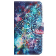 Cu clapetă pentru Xiaomi Redmi 13C / Poco C65, Wallet, Starry Mandala, albastru