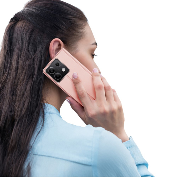 Dux Ducis Huse pentru Xiaomi Redmi Note 13 5G, Skinpro, roz rose gold