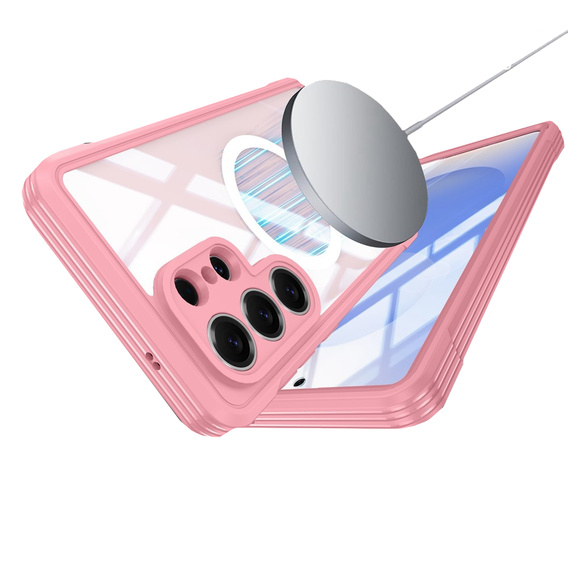 Carcasă rezistentă la șocuri cu sticlă, pentru MagSafe pentru Samsung Galaxy S26 Ultra