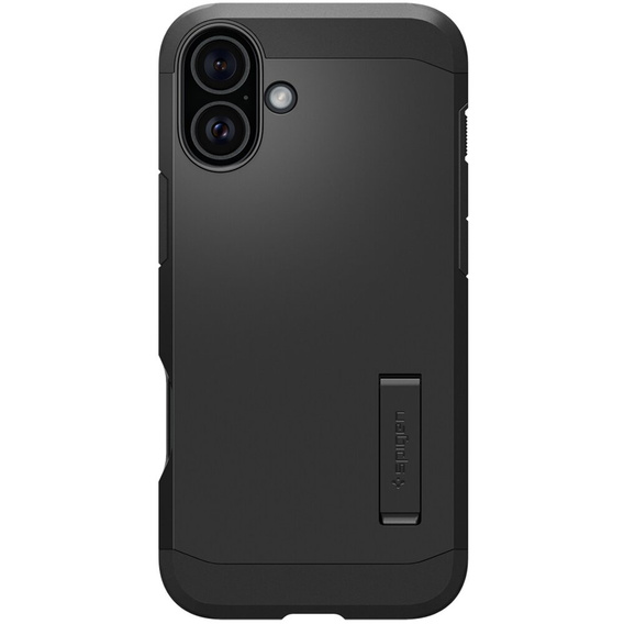 Carcasa Spigen pentru iPhone 16 Plus, Tough Armor Mag MagSafe, negru + 9H Tempered Glass