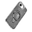 Carcasa iPhone 16e, Glittery Magnetic Kickstand, negru