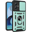 Husă blindată pentru Motorola Moto G14, CamShield Slide, verde