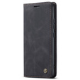 Husa CASEME pentru Xiaomi 12T / 12T Pro, Leather Wallet Case, negru