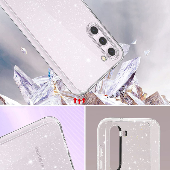 Huse pentru Samsung Galaxy S23, Glittery Powder, transparentă