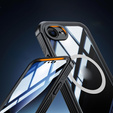 Husă pentru iPhone 16E, Shockproof, cu sticlă, pentru MagSafe, negru