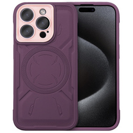 Husă pentru iPhone 15 Pro Max, ERBORD Armor Mag, maroon