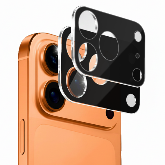 Sticlă temperată pentru camera foto pentru iPhone 16 Pro / 16 Pro Max, transparentă
