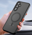 Husă pentru Samsung Galaxy S25 FE, pentru MagSafe, ERBORD Matt Case, negru