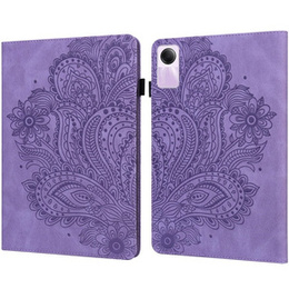 Husă cu clapetă pentru Xiaomi Redmi Pad SE 11", flower, violet