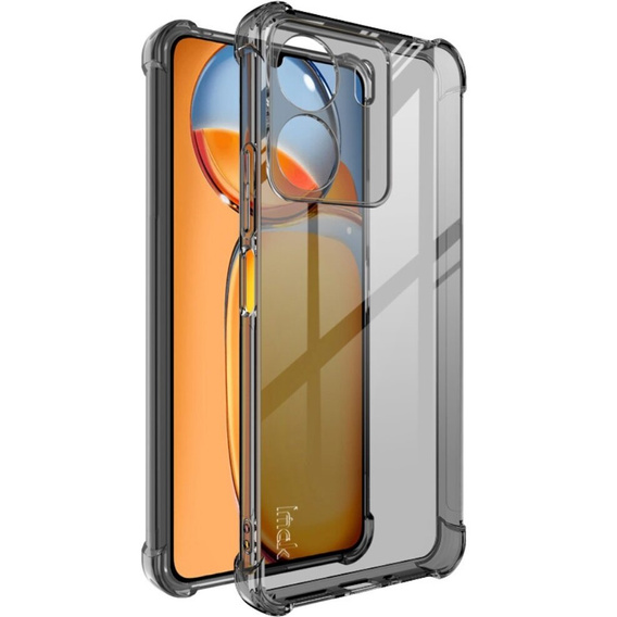 IMAK Huse pentru Xiaomi Redmi 13C / Poco C65, Dropproof, transparent / negru
