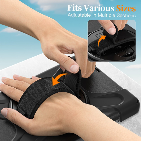 Husă blindată cu suport și curea de umăr pentru Lenovo Tab One