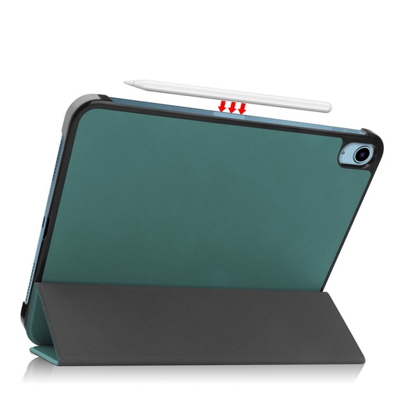 Husă pentru iPad 10.9 2022 10 Gen, Smartcase cu spațiu pentru stylus, verde