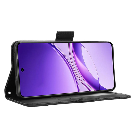 Cu clapetă pentru Vivo V50 Lite 4G / 5G, Card Slot, negru