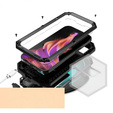 Husă pentru iPhone 15, R-JUST CamShield Slide, armată, negru