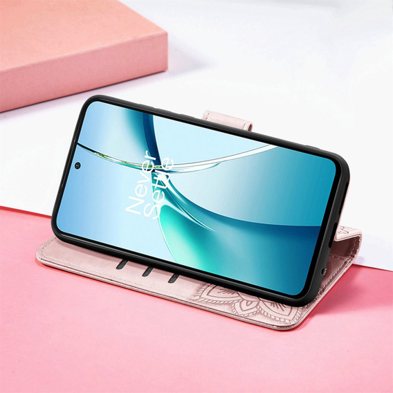 Cu clapetă pentru Xiaomi Redmi Note 14 4G, Butterfly, roz rose gold