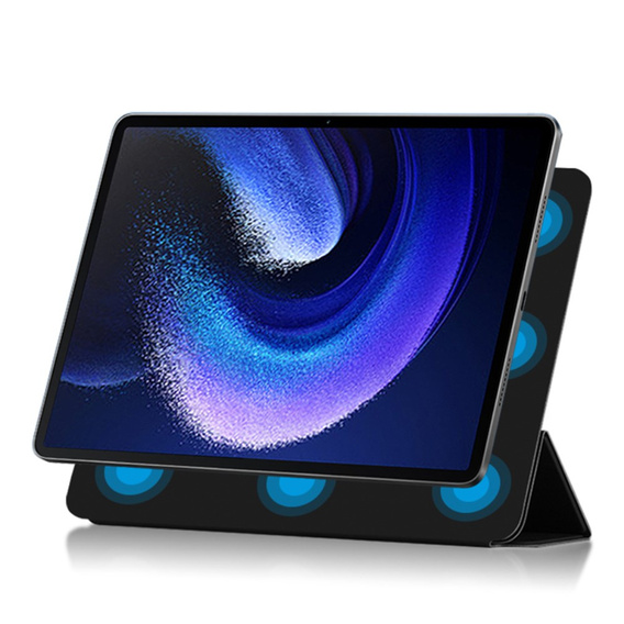 Huse pentru Xiaomi Pad 6, Magnetic Smartcase, negru