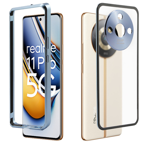 Carcasă pentru Realme 11 Pro 5G / Pro+ 5G, Frame Case, albastru