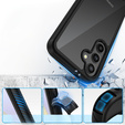 Carcasă pentru Samsung Galaxy S24, Shockproof, cu folie, negru