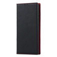 Husă din piele pentru Samsung Galaxy S23, ERBORD Grain Leather, negru