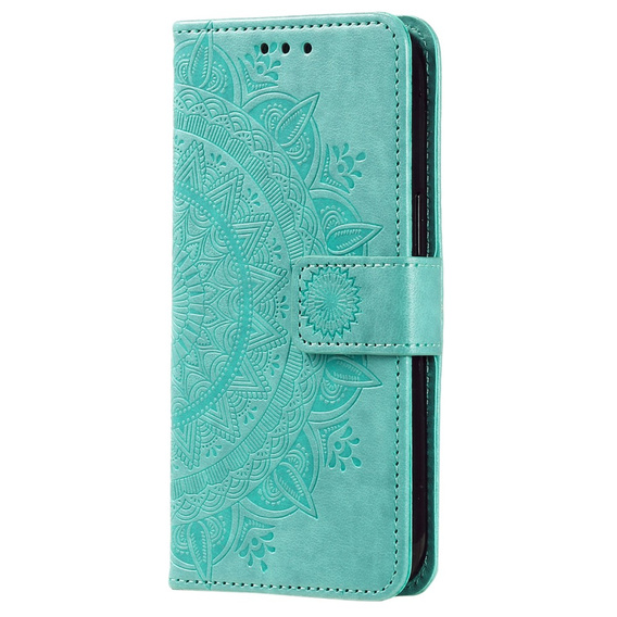 Cu clapetă pentru Samsung Galaxy A35 5G, Mandala, verde