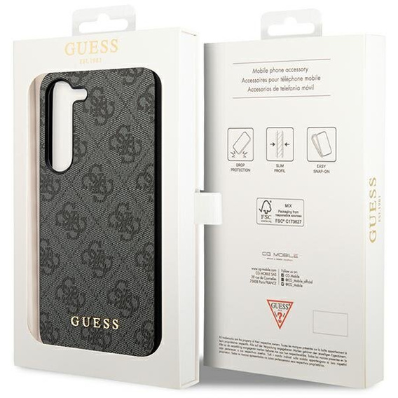GUESS Huse pentru Samsung Galaxy A55, 4G Charms Collection Hardcase, gri