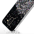 Huse pentru Samsung Galaxy A6 Plus 2018, Glittery, negru