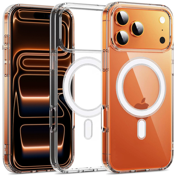 Caz magnetic TPU + Acrilic pentru iPhone 17 Pro Max