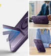 Husă blindată pentru iPhone 14 Pro Max, Dexnor CamProtect MagSafe, violet (Două rame)