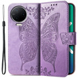 Cu clapetă pentru Infinix Note 12 2023, Butterfly, violet